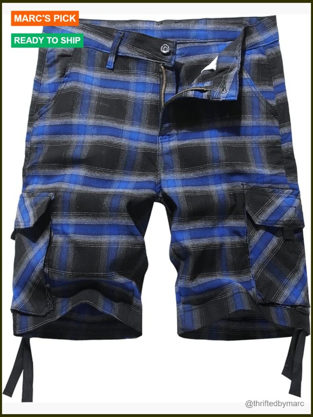 Men's 10" Inseam Relaxed Fit Cargo Shorts Stretch Cotton Multi-Pocket